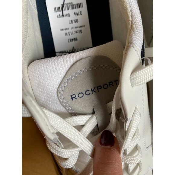 ROCKPORT Truflex "Clayden" Lace Up Sneaker Men Sz 11.5 White - Picture 8 of 9